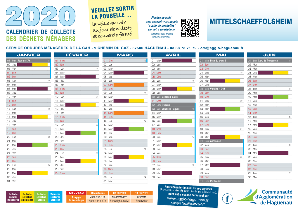 Calendrier OM 2020 Mittelschaeffolsheim