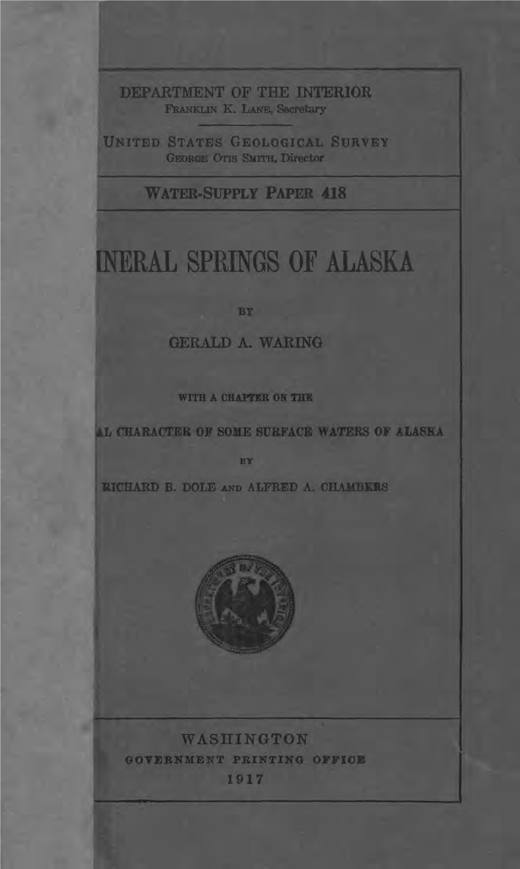 Ineral Springs of Alaska