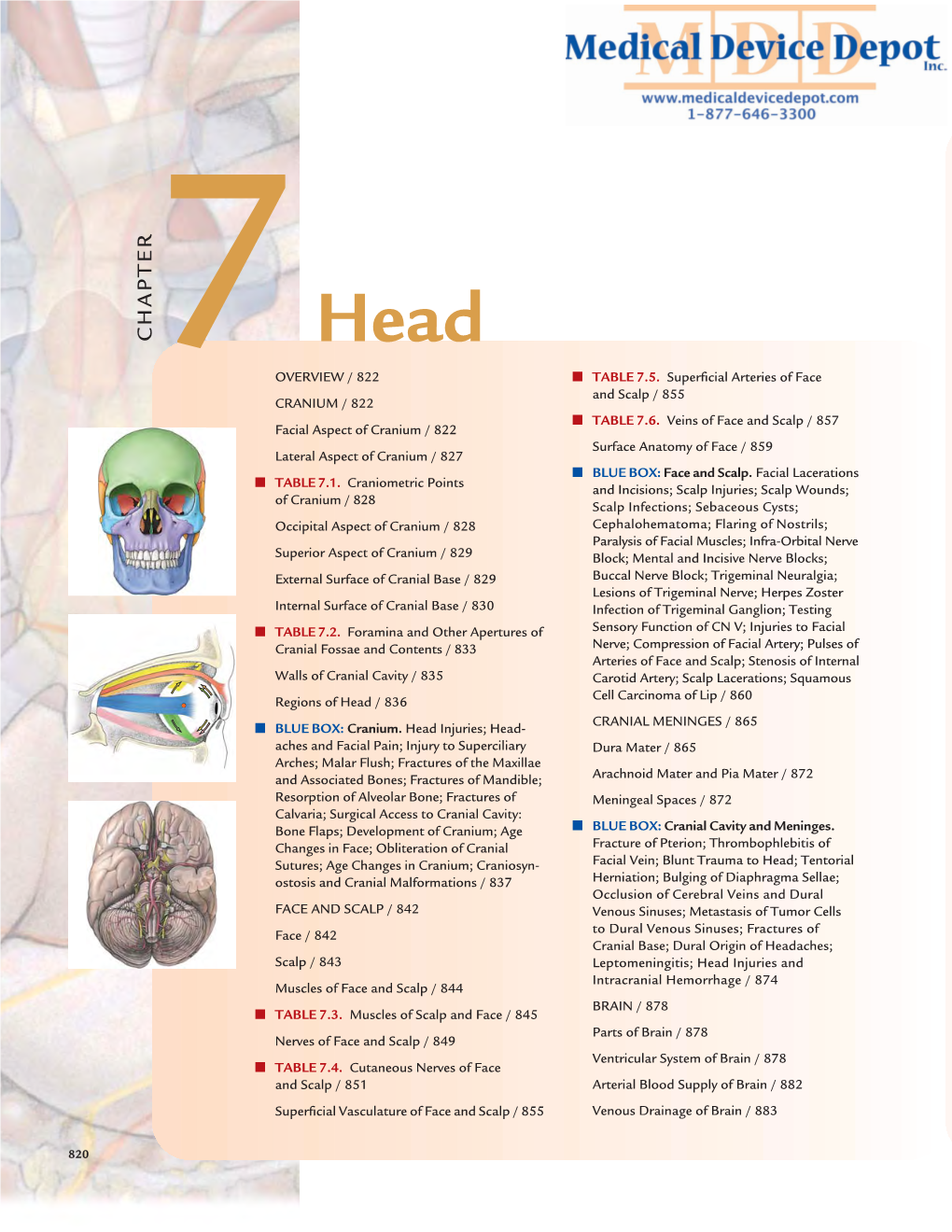 HAPTER Head OVERVIEW / 822 ■ TABLE 7.5