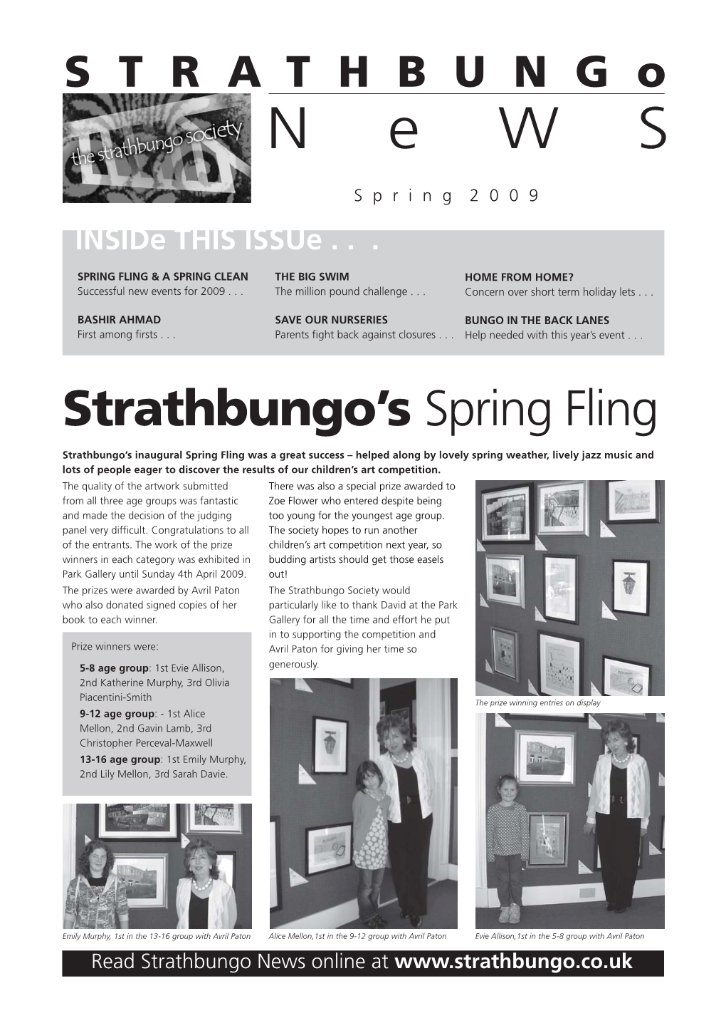 Read the Strathbungo News for Spring 2009