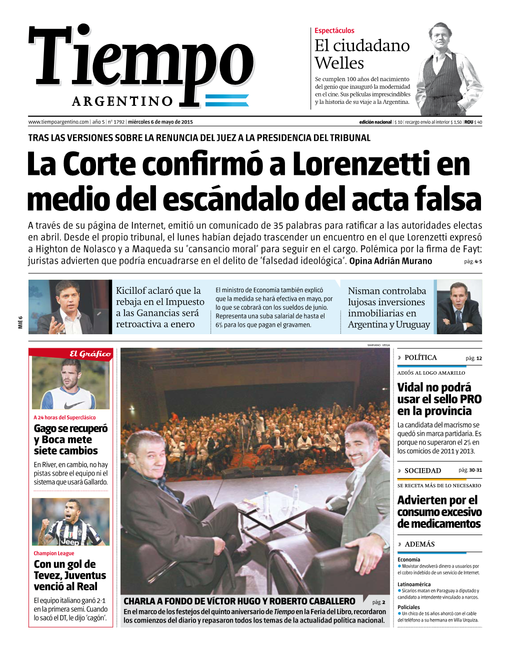 La Corte Confirmó a Lorenzetti En Medio Del Escándalo Del Acta Falsa