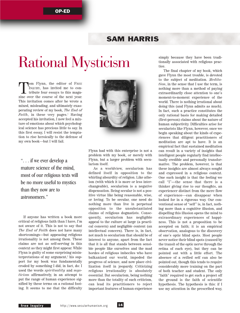 Rational Mysticism Tice