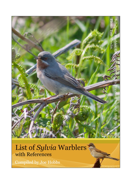 List of Sylvia Warblers with References