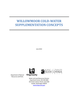 Willowmoor Cold-Water Supplementation Concepts