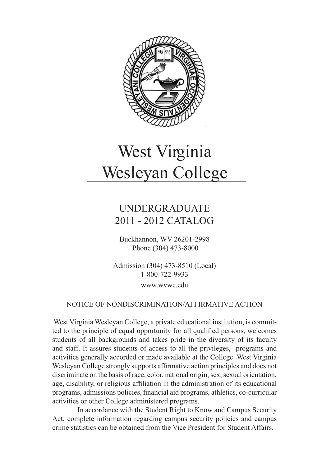 Undergraduate Catalog 2011-2012