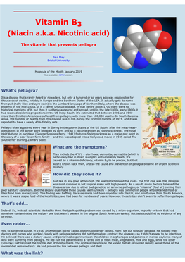 Vitamin B3 (Niacin) - Molecule of the Month - January 2019 (HTML Version)