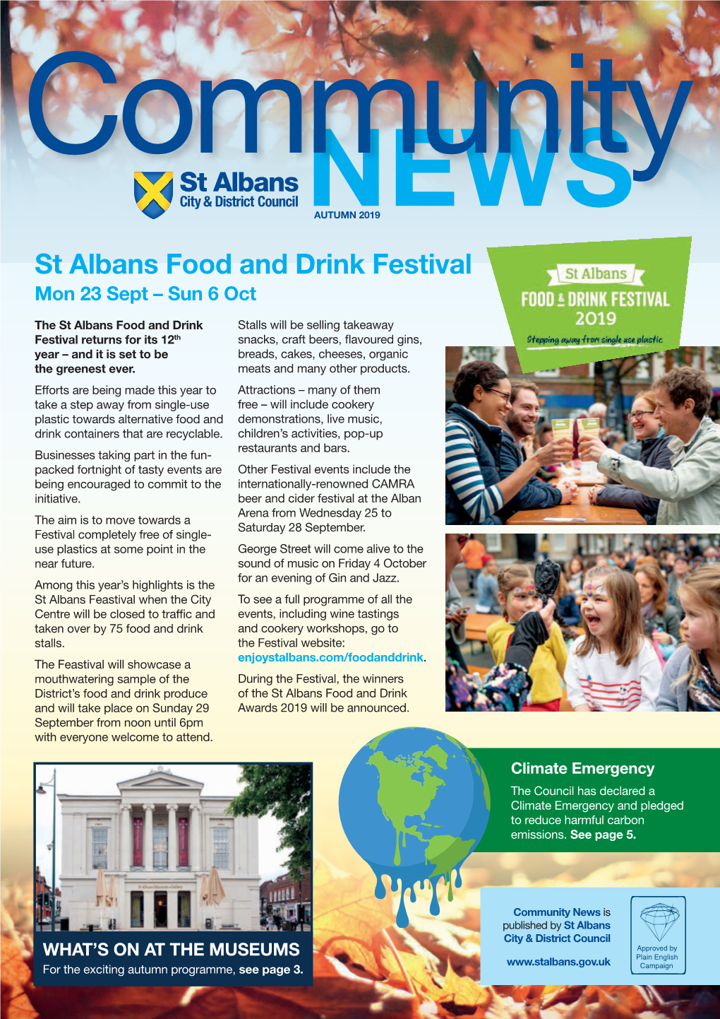 AUTUMN 2019 EWS St Albans Food and Drink Festival Mon 23 Sept – Sun 6 Oct