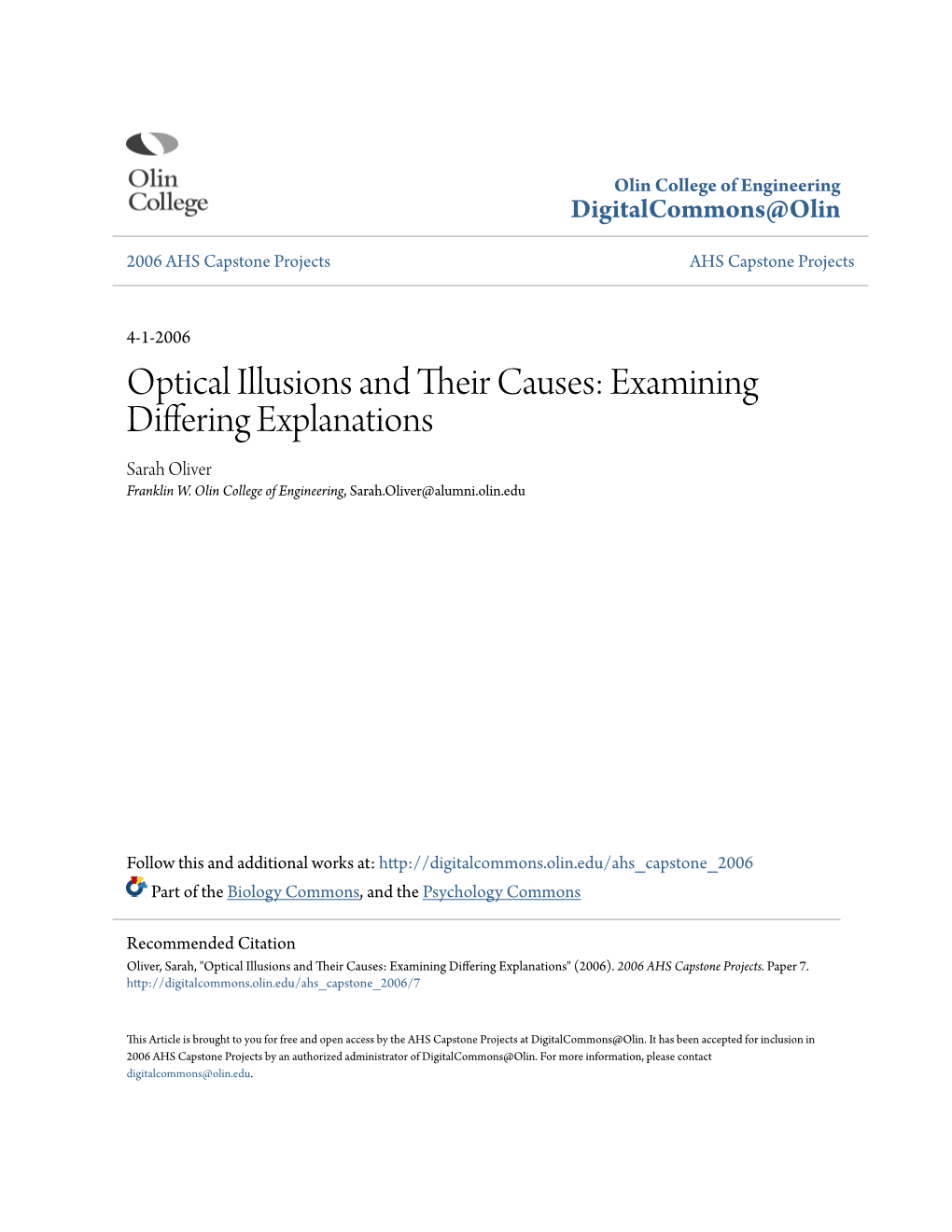 Optical Illusions and Their Causes Examining Differing Explanations