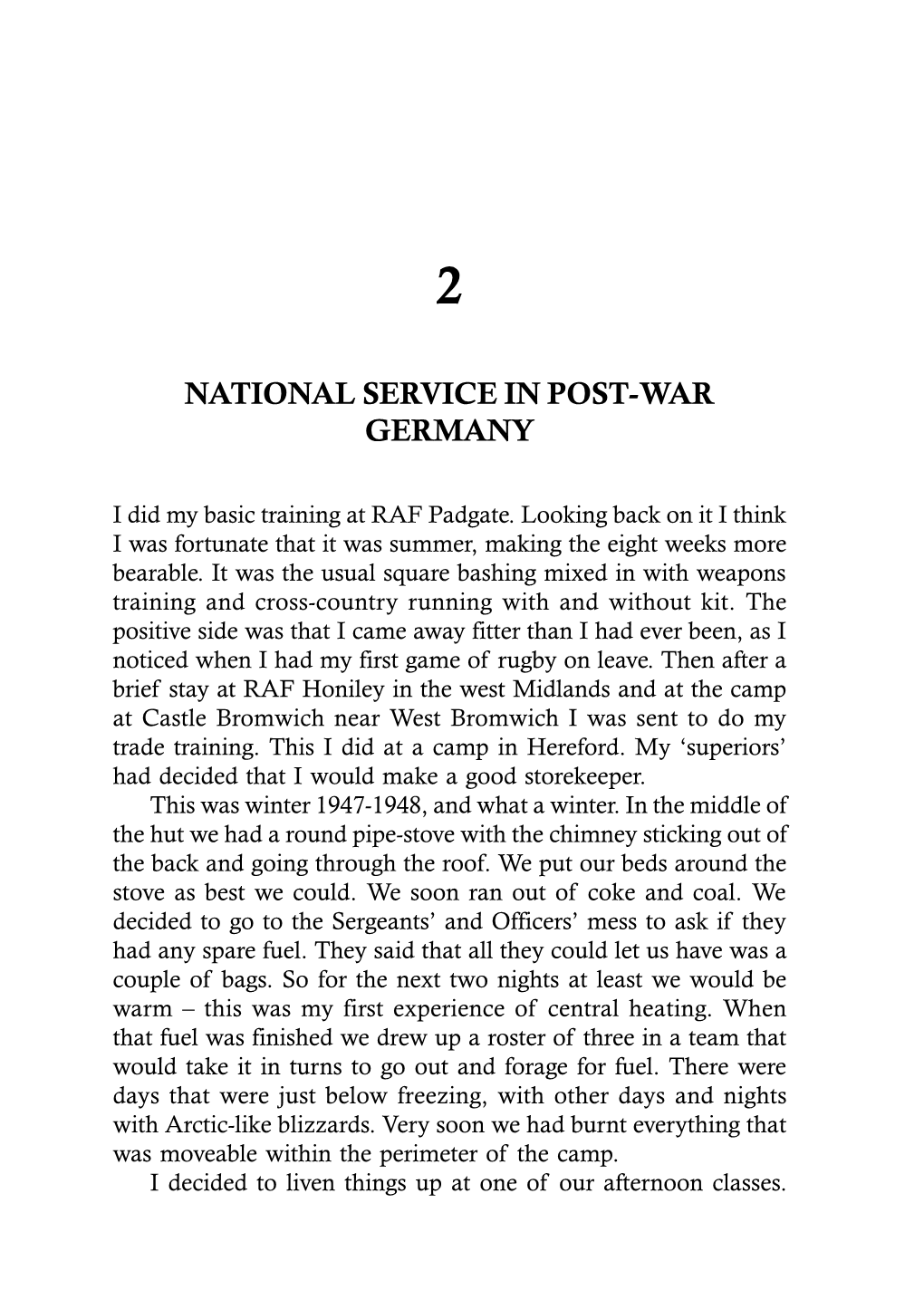 National Service in Post-War Germany