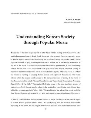 Understanding Korean Society Through Popular Music