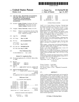 (12) United States Patent (10) Patent No.: US 9,616,070 B2 Parker Et Al