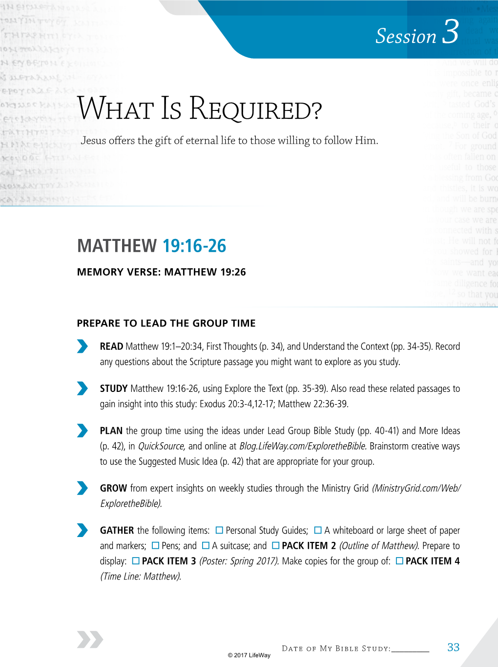 What Is Required? Jesus Offers the Gift of Eternal Life to Those Willing to Follow Him