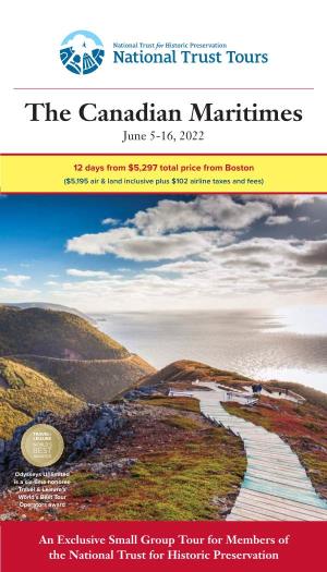 The Canadian Maritimes June 5-16, 2022