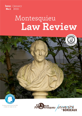 Montesquieu Law Review 1.Pdf