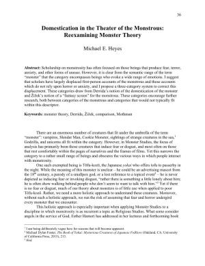 Reexamining Monster Theory