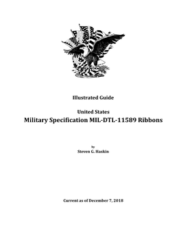 Military Speci Ication MIL-DTL-11589 Ribbons
