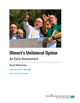 Olmert's Unilateral Option