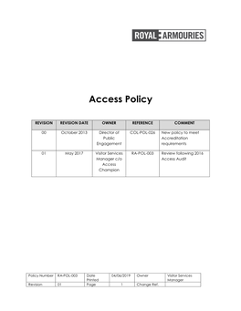 Access Policy