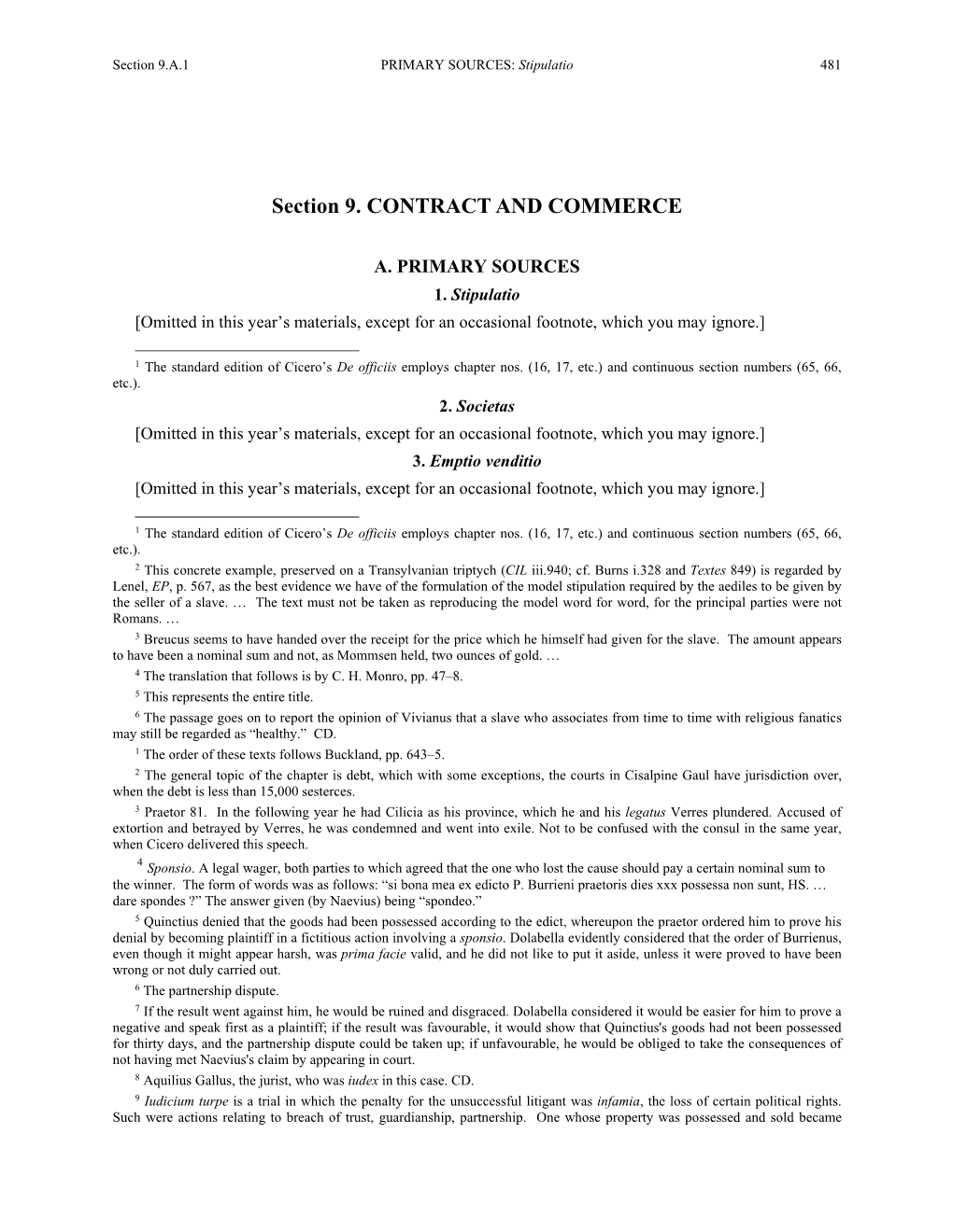 Section 9. CONTRACT and COMMERCE