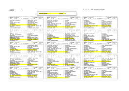 Calendario Juniores