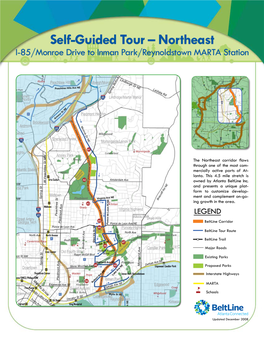 Self-Guided Tour – Northeast I-85/Monroe Drive to Inman Park/Reynoldstown MARTA Station