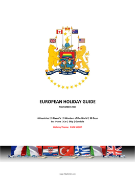 European Holiday Guide November 2007