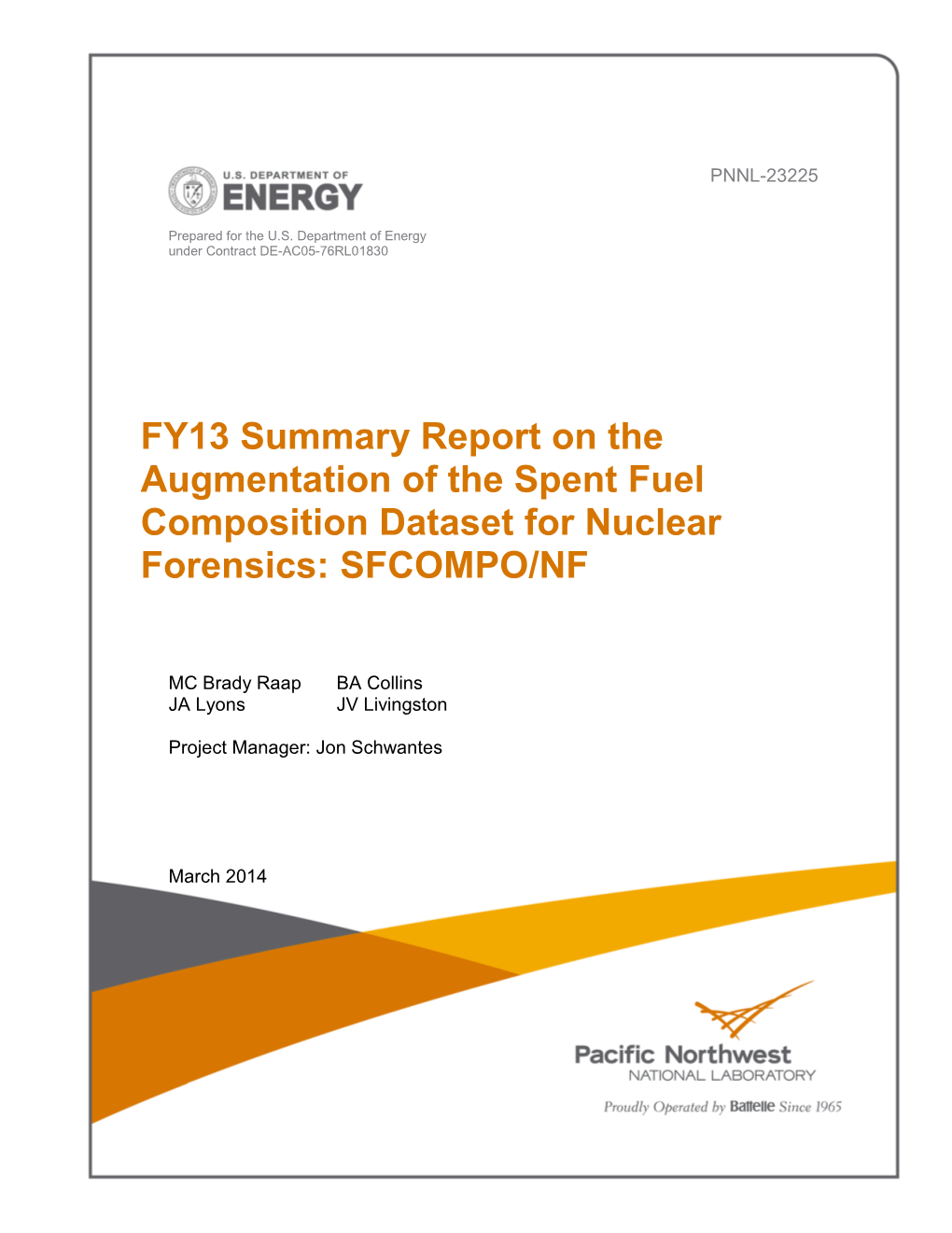 FY11 Summary Report Augmentation of International Spent Fuel Database