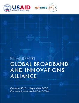 Final Report Global Broadband and Innovations Alliance