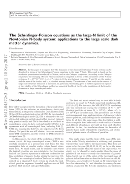 The Schr $\Ddot {O} $ Dinger-Poisson Equations As the Large-N Limit of The