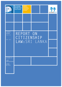 Report on Citizenship Law:Sri Lanka