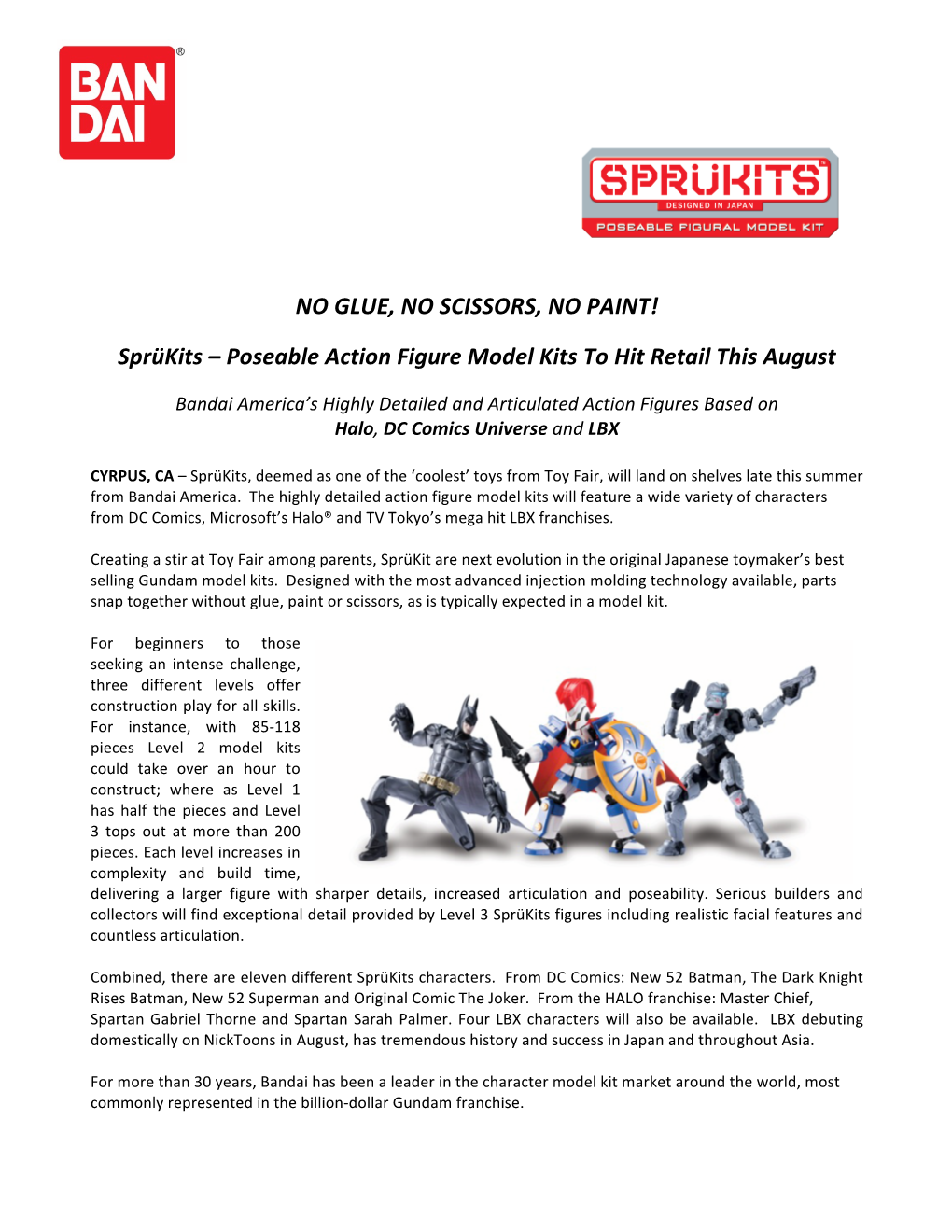 Sprükits – Poseable Action Figure Model Kits to Hit Retail This August