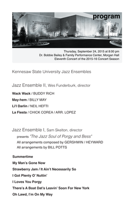 KSU Jazz Ensembles