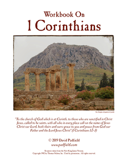 Workbook on 1 Corinthians