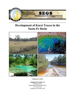 Development of Karst Traces in the Santa Fe Basin