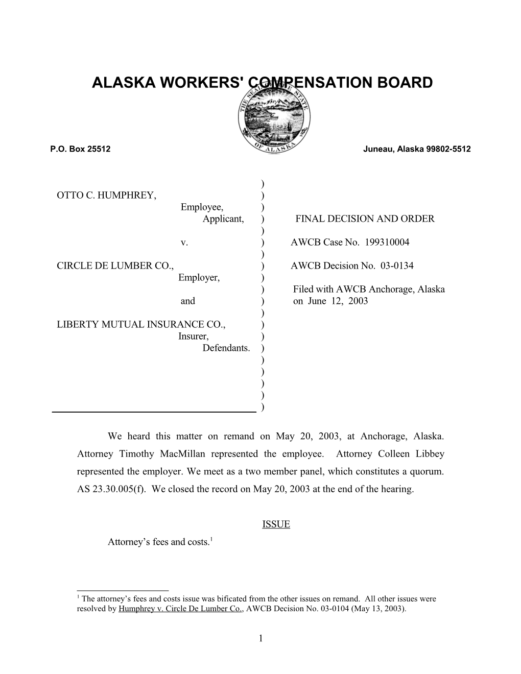 Alaska Workers' Compensation Board s34