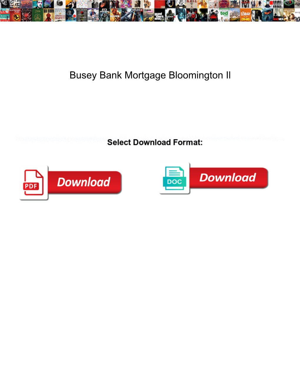 Busey Bank Mortgage Bloomington Il