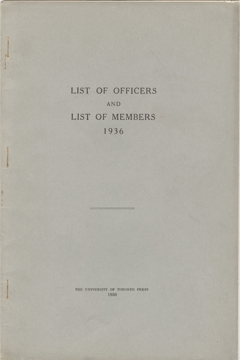 RASC List of Officers and Members 1936