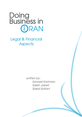 Doing Business in Iran Legal & Financial Aspects
