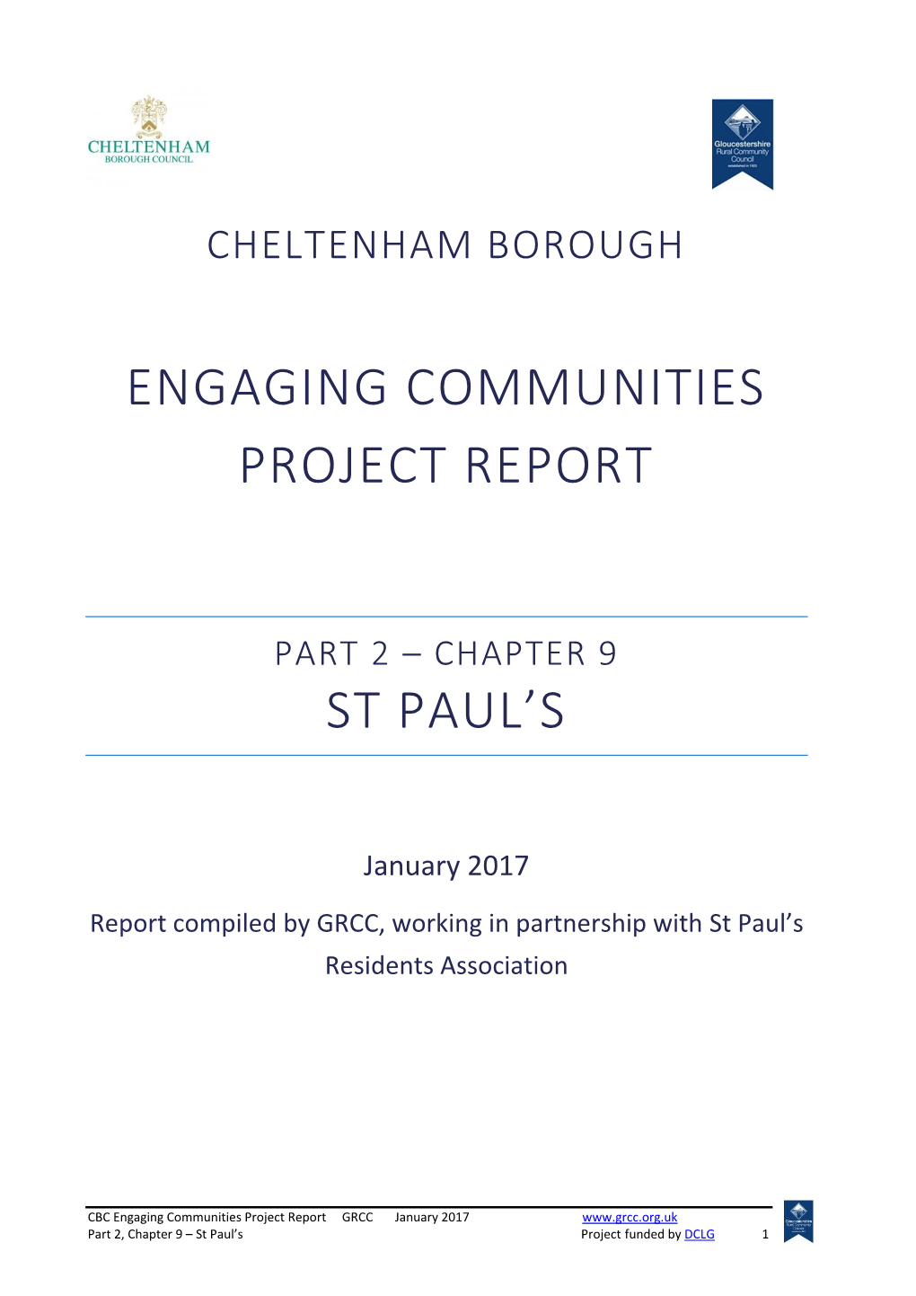 Engaging Communities Project Report St Paul's