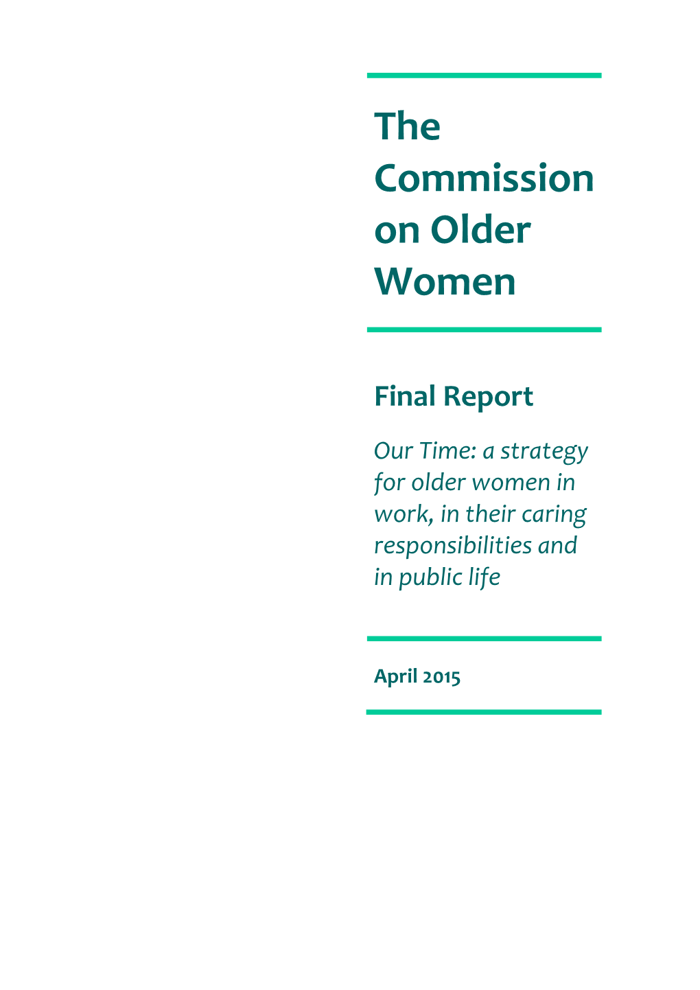 The Commission on Older Women