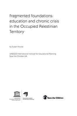 Education and Chronic Crisis in the Occupied Palestinian Territory