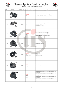 TIS-Crank Angle Sensor Catalogue Download