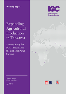 Expanding Agricultural Production in Tanzania