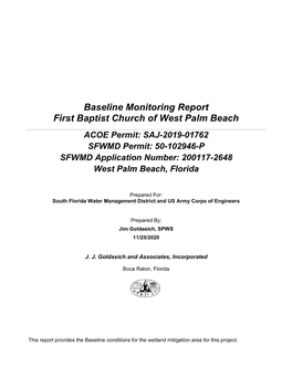 Baseline Monitoring Report