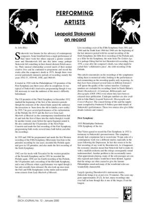 Leopold Stokowski on Record