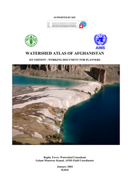 Watershed Atlas of Afghanistan Part I II Edits