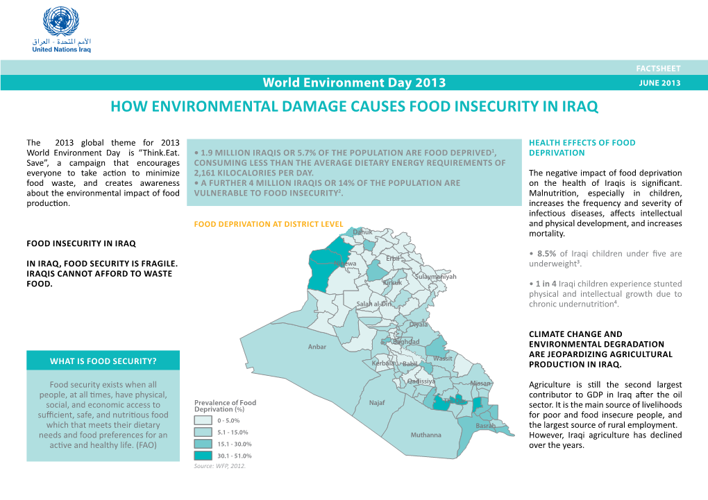 How Environmental Damage Causes Food Insecurity In Iraq Docslib