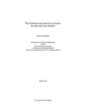 The Scientist and American Cinema: Trends and Case Studies