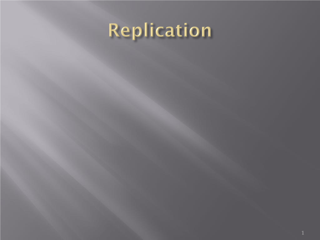 Replication Inhibitors