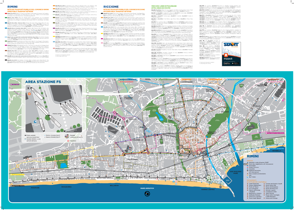 Mappa Rimini E Riccione